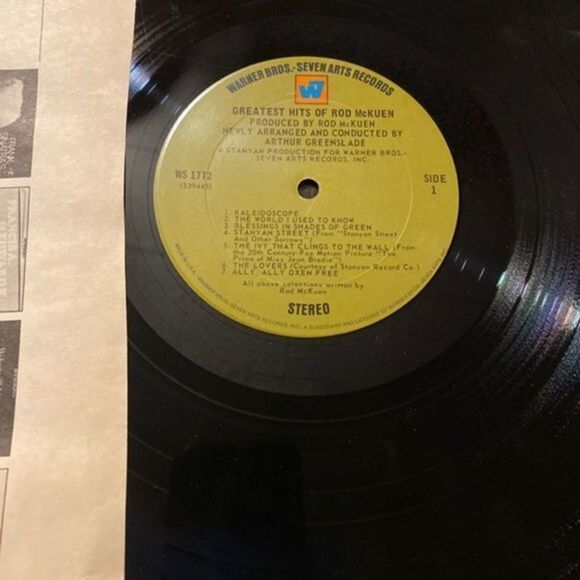 Greatest Hits Of Rod McKuen *1969:Warner Bros. WS 1772 *Vinyl (VG+) copy - Picture 3 of 12